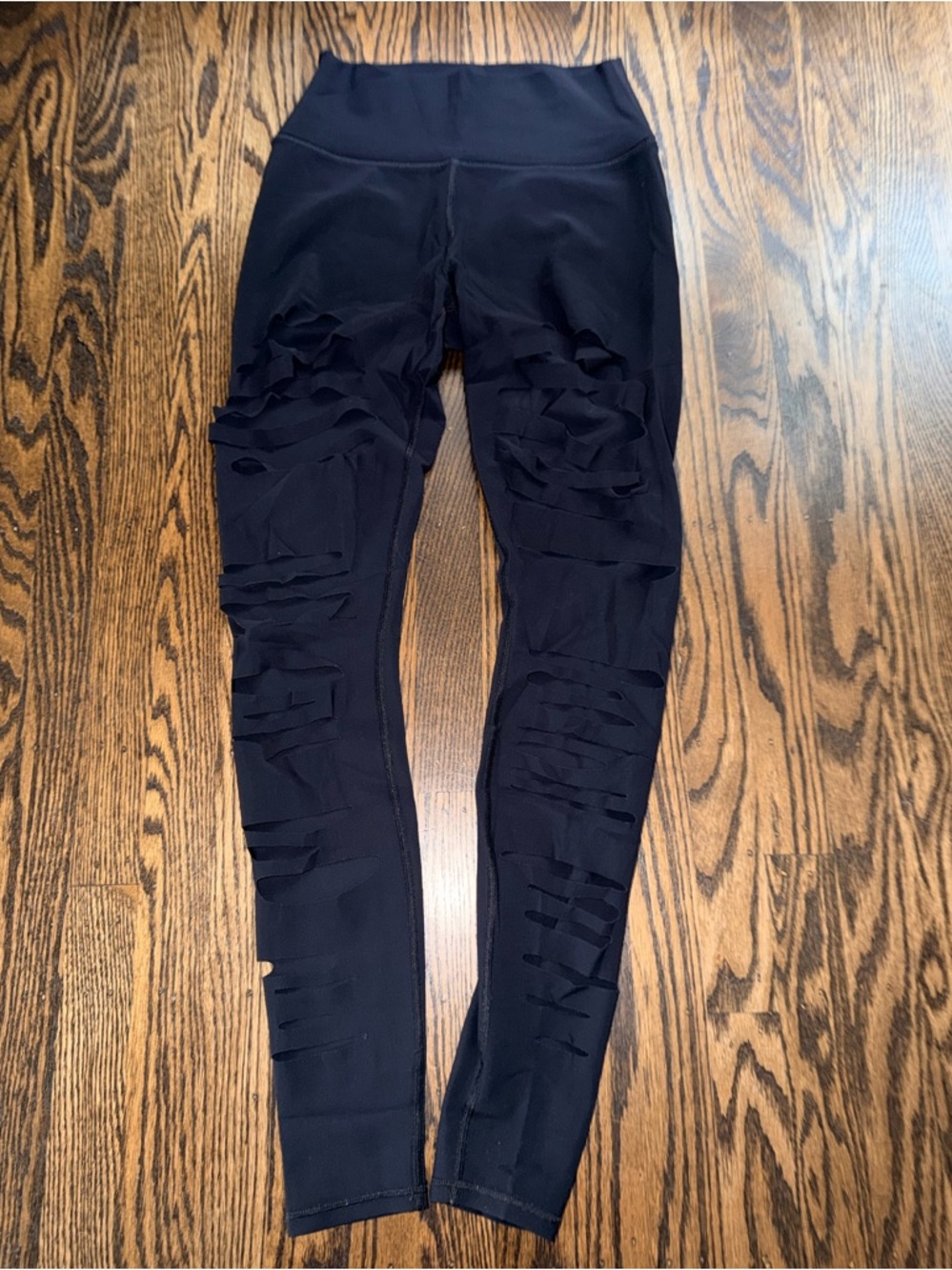 ALO Yoga warrior ripped Layered Slit Leggings small